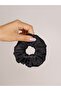 Set of 3 Satin Buckle Scrunchies (Black-Ecru-Cream) - 6