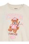 Baby Girl Cream Printed Long Sleeves Sweatshirt - 3