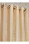 1-Piece Textured Non-Blackout Curtain, 140x260cm Beige - 4