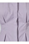 Purple Solid Gathered Details Sleeveless Fitted Shirt - 4