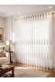 1-Piece Plain Non Black-Out Curtain, 140x260cm Grey - 2