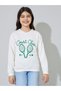 Teen Girls Graphic Print Cotton Sweatshirt - 3