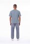 Men's Basic Relaxed Thin Cotton T-Shirt Pale Blue - 5