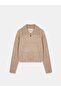Wool Blend Zippered Knitwear Cardigan - 3
