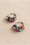Handmade Beaded and Metal Detailed Hoop Earrings - 2