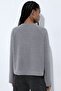 Crew Neck Buttoned Sweatshirt - 4