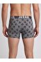 Gray Melange Bulldog Patterned Men's Boxer - Db349 - 5