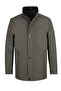 Men's Winter Stand Collar Pocketed Khaki Coat Bonded Fabric Classic Fit - M004 - 2
