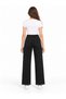 33009-26 Girls' Teen Butterfly Stone Embroidered Wide Leg Jeans Trousers with Tassel Hem 13–17 Years - 5