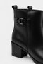 Women's Boots Genuine Leather Stylish Buckle Detail Heeled Ankle Boots Daily Stylish Classic Boots - 8