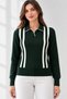Striped Knitwear Women's Sweater