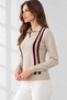 Striped Knitwear Women's Sweater - 2