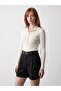 Stand Collar Snap Knitwear Sweater