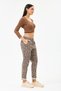 Women's Mink Italian Leopard Pattern Waist Tie Lycra Pants Size 38 - 46 - 2