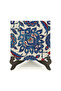 Rüstem Paşa Mosque Tile Pattern Printed Wooden Tabletop 10X10 1G-Çinirpc25 - 2