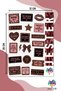 Pink Leopard 3 Sheets Sticker, Decal, Diary, Agenda, Planner, Bullet, Journal, Scrapbook - 3