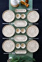 Cedar 16 Piece Porcelain Breakfast Set for 6 People - 2