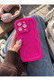 iPhone 14 Pro Wavy Edge Fuchsia Plain Case - 2