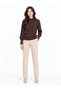Button Detailed Ribbed Yarm Fisherman's Knitwear Sweater Trk16 - 2
