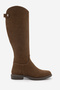 Women's Daily Boots Below the Knee with Back Zipper Milana Light Brown Suede - 4