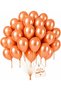 20 PCS Metallic Helium Balloons 12 Inch | Premium Latex Party Balloons 2.8g Thick | Birthday, Baby Shower, Wedding Decoration Balloons | Assorted Colors (Orange)