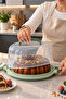 Cake Storage Container with Lockable Lid Cake Transport Box - 4