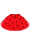 Halloween Pompom and Bow Detailed Girls' Fluffy Tutu Skirt - 2