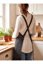 Striped Apron with Pocket - 4