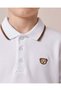 Boys White Collared Polo Shirt - 3