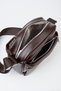 Women's Bitter Brown 4-Compartment Adjustable Strap Zipper Closure Handbag and Shoulder Bag - 5