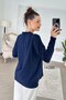 Crew Neck Knitwear Blouse 7K089 - 4