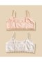 Senior Girls Pink Polka Dot And White Bras (Pack Of 2) - 4