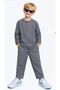 Boys' Linen Striped Double Set – Stylish and Comfortable Casual Combination (Shirt + Pants) 9262g- - 3