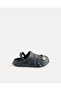 Boys Navy Clogs with Rubber Patch