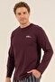 Men's Plum Long Sleeve Pajama Top