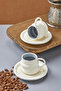 Velmont 2-Person 90 ml Porcelain Coffee Cup Set Ckr4606 - 4
