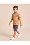 Boys Brown Graphic Polo Shirt - 2