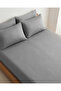 210TC Cotton Satin Single Strpies Bed Sheet Set 2PC | Soft Breathable Satin Flat Sheet 180x260 cm | 1 pillowcase 50x75 cm | OEKO-TEX & ECAS Certified - 3