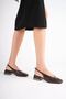 Women's casual dark brown 4 cm chunky heel shoes tr05ms01c - 7