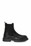 Women's Dark Brown Chelsea Boots – Thick Sole Elastic Casual Winter Boots - 2