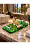 Crystal Tray, 19Xh6X36Cm - Chrome Green - 4