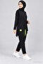 Women's Two-Thread Viscose Two-Thread Fabric Double Suit with Arma Detail - 4