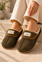 Women's Patterned Plush Non-Slip Lightweight Sole Furry Slippers Dowry Bundle House Slippers - 7