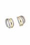4 rows stone hoop earrings - 3