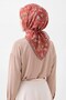 Soft Scarf Autumn Bloom Dark Red - 3