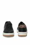 Men's Sneaker Black Lace-Up Casual Sports Shoes Rubber Sole - 5