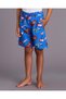 Boys Navy Hot Wheels Printed Swim Shorts
