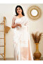 White Soft Silk Saree with Peach & Silver Woven Accents - MAF101295 | White, Peach & Silver