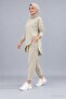 Women's Two-Thread Viscose Two-Thread Fabric Double Suit with Arma Detail - 4