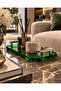 Crystal Tray, 19Xh6X36Cm - Chrome Green - 2